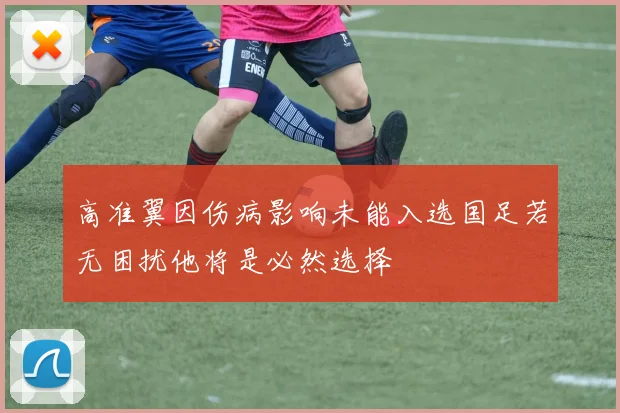 高准翼因伤病影响未能入选国足若无困扰他将是必然选择